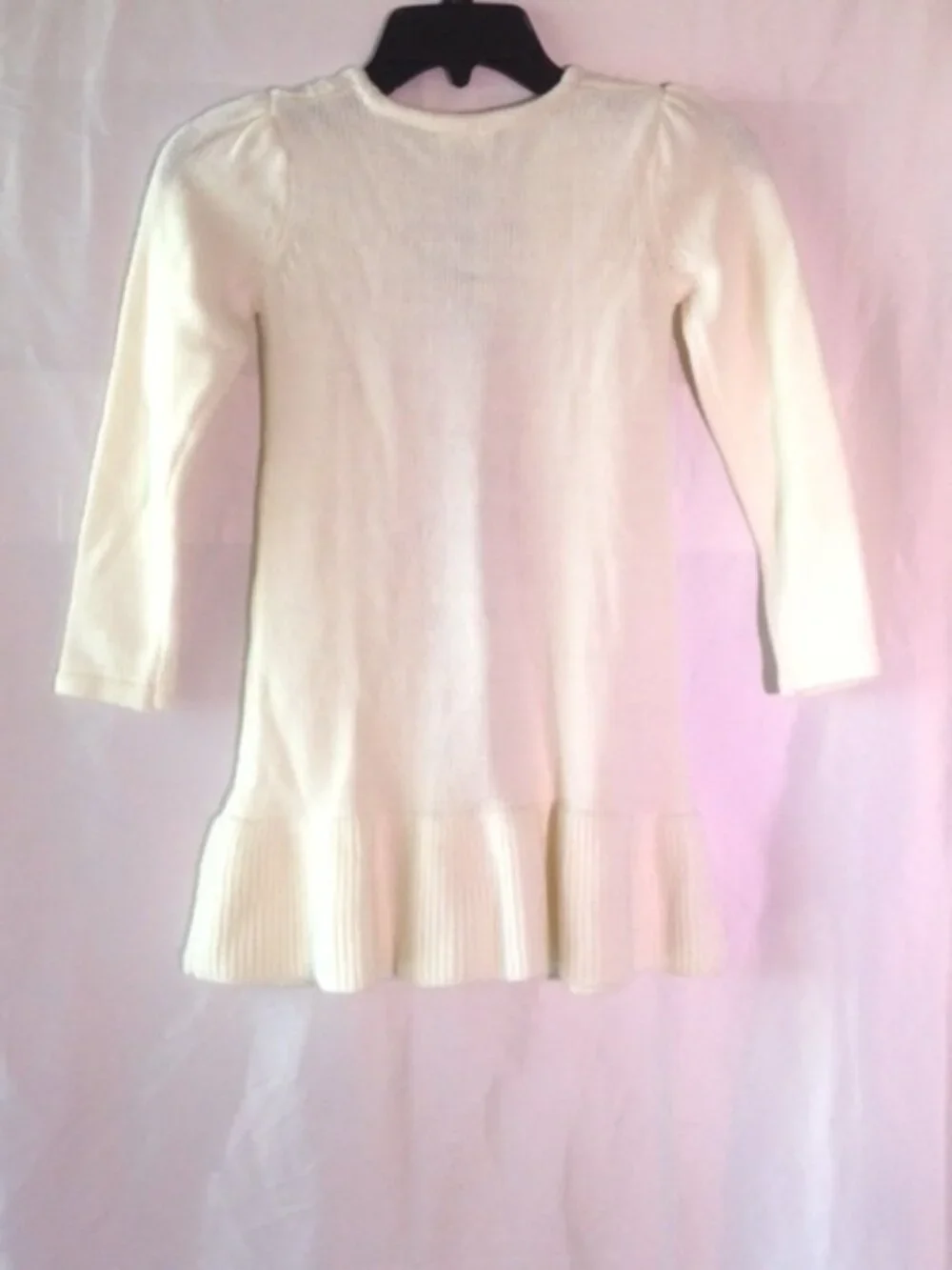 Crazy 8 Girls Size 5-6 Ivory Cable Knit Sweater Dress NWT